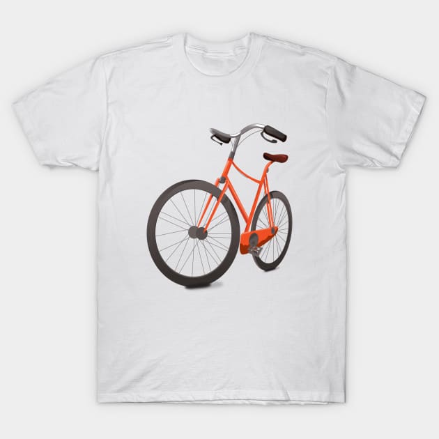 Red Bicycle T-Shirt by nickemporium1